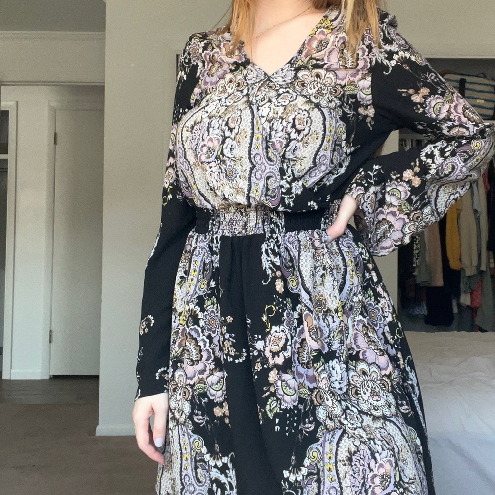 Floral Paisley Dress
